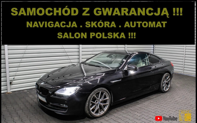 bmw opolskie BMW Seria 6 cena 84444 przebieg: 147000, rok produkcji 2011 z Bartoszyce